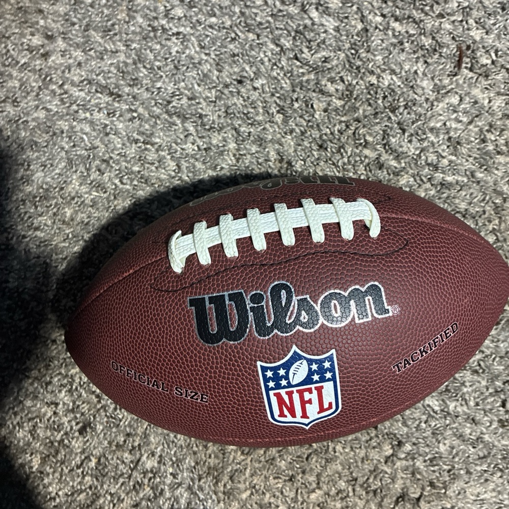 Wilson NFL Brown Football with White Laces